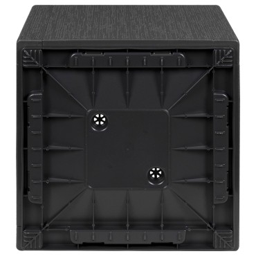 vidaXL Γλάστρα Κήπου Σκούρο Γκρί 36x36x35 εκ. PP