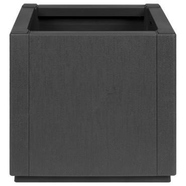 vidaXL Γλάστρα Κήπου Σκούρο Γκρί 36x36x35 εκ. PP