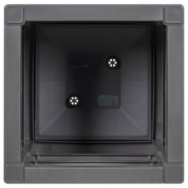 vidaXL Γλάστρα Κήπου Σκούρο Γκρί 36x36x35 εκ. PP