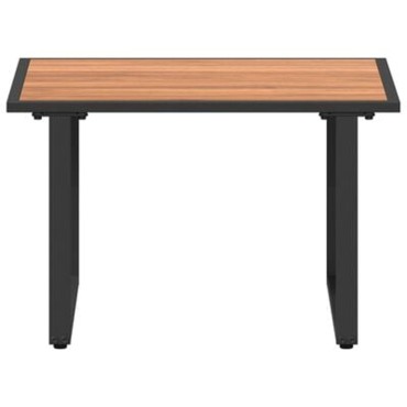 vidaXL Καφέ Τραπεζάκι Κήπου 55x55x35cm DPC και Ατσάλι