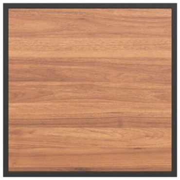 vidaXL Καφέ Τραπεζάκι Κήπου 55x55x35cm DPC και Ατσάλι