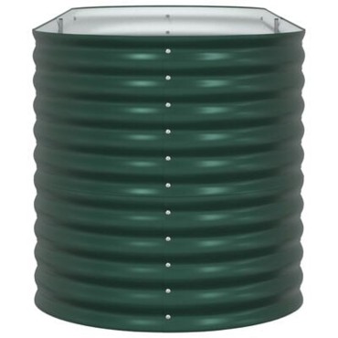 vidaXL Υψωμένο Κρεβάτι Κήπου Πράσινο 240x80x81 εκ από Γαλβανισμένο Χάλυβα
