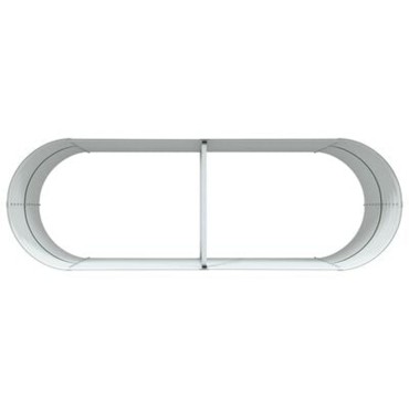 vidaXL Υψωμένο Κρεβάτι Κήπου Πράσινο 240x80x81 εκ από Γαλβανισμένο Χάλυβα