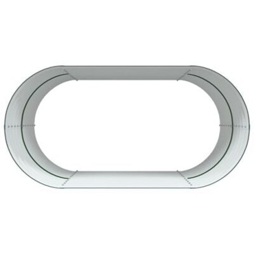 vidaXL Υψωμένο Κρεβάτι Κήπου Πράσινο 160x80x81 εκ. Από Γαλβανισμένο Χάλυβα