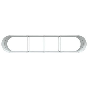 vidaXL Κήπος Ανυψωμένο Κρεβάτι Καφέ 400x80x81 εκ από Γαλβανισμένο Ατσάλι