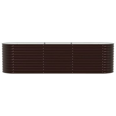 vidaXL Κρεβάτι για Κήπο Αναρτημένο Καφέ 320x80x81 εκ από Γαλβανισμένο Ατσάλι