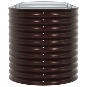 vidaXL Κρεβάτι για Κήπο Αναρτημένο Καφέ 320x80x81 εκ από Γαλβανισμένο Ατσάλι
