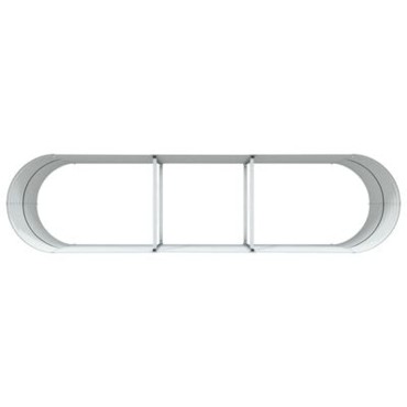 vidaXL Κρεβάτι για Κήπο Αναρτημένο Καφέ 320x80x81 εκ από Γαλβανισμένο Ατσάλι