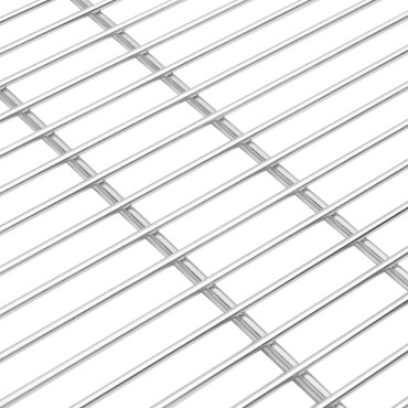 vidaXL BBQ Grill Grate Ασημί Ø60 εκ Ανοξείδωτο ατσάλι