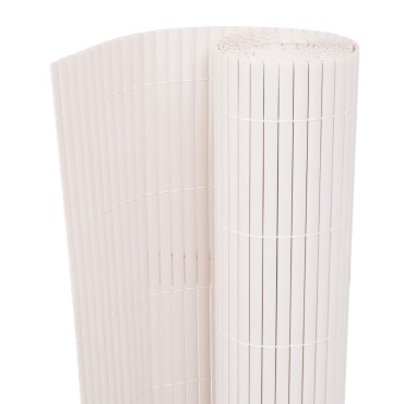 vidaXL Περίφραξη Κήπου Διπλής Όψης PVC 150x500cm Λευκό