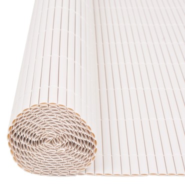 vidaXL Περίφραξη Κήπου Διπλής Όψης PVC 150x500cm Λευκό