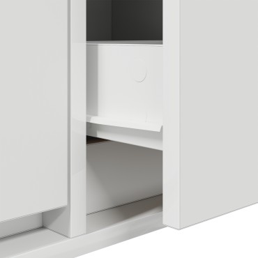 vidaXL Ντουλάπι Τηλεόρασης Λευκό 100x31x25,5cm Επεξεργασμένο Ξύλο