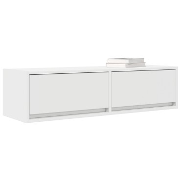 vidaXL Ντουλάπι Τηλεόρασης Λευκό 100x31x25,5cm Επεξεργασμένο Ξύλο
