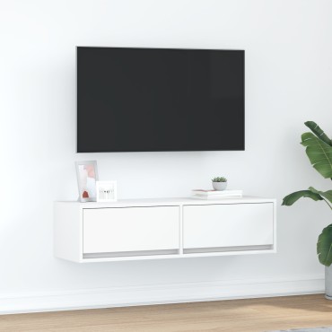 vidaXL Ντουλάπι Τηλεόρασης Λευκό 100x31x25,5cm Επεξεργασμένο Ξύλο