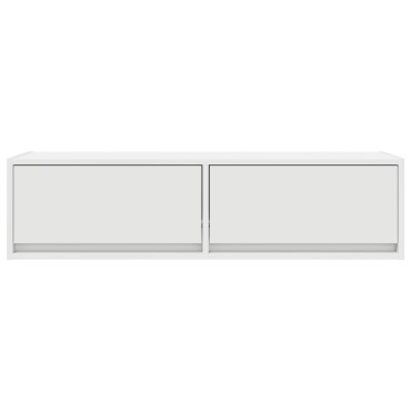 vidaXL Ντουλάπι Τηλεόρασης Λευκό 100x31x25,5cm Επεξεργασμένο Ξύλο