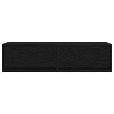 vidaXL Κάτι για τηλεόραση Μαύρη Δρυς 100x31x25,5cm Επεξεργασμένο ξύλο
