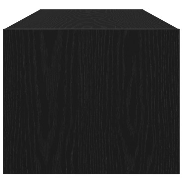 vidaXL Κάτι για τηλεόραση Μαύρη Δρυς 100x31x25,5cm Επεξεργασμένο ξύλο