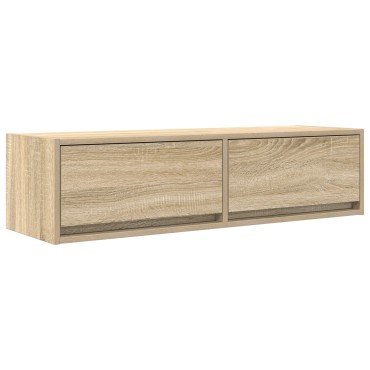 vidaXL Κομοδίνο ΤV Σομιέ Καρυδιά 100x31x25,5cm Επεξεργασμένου Ξύλου