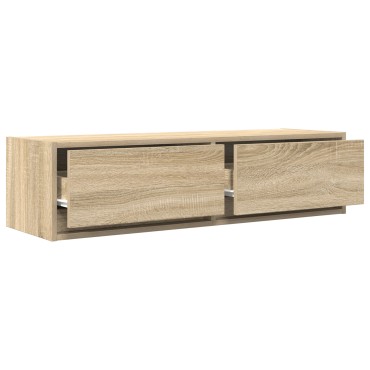 vidaXL Κομοδίνο ΤV Σομιέ Καρυδιά 100x31x25,5cm Επεξεργασμένου Ξύλου
