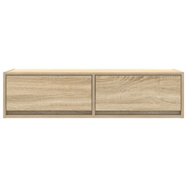 vidaXL Κομοδίνο ΤV Σομιέ Καρυδιά 100x31x25,5cm Επεξεργασμένου Ξύλου