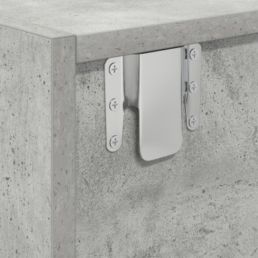 vidaXL Κομμάτι Τηλεόρασης Γκρι Σκυρόδεμα 100x31x25,5cm Επεξεργασμένο Ξύλο