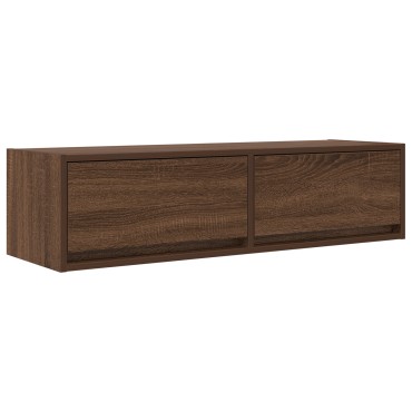 vidaXL Κάμπινγκ TV Καφέ Δρυς 100x31x25,5cm Επεξεργασμένο Ξύλο