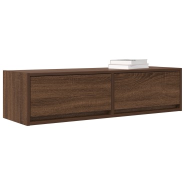 vidaXL Κάμπινγκ TV Καφέ Δρυς 100x31x25,5cm Επεξεργασμένο Ξύλο