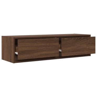 vidaXL Κάμπινγκ TV Καφέ Δρυς 100x31x25,5cm Επεξεργασμένο Ξύλο