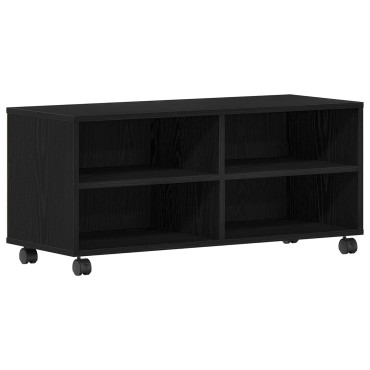 vidaXL Κονσόλα Τηλεόρασης Μαύρη 90x35x35cm Επεξεργασμένο Ξύλο