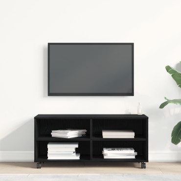 vidaXL Κονσόλα Τηλεόρασης Μαύρη 90x35x35cm Επεξεργασμένο Ξύλο