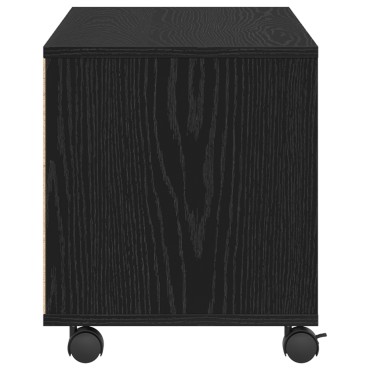 vidaXL Κονσόλα Τηλεόρασης Μαύρη 90x35x35cm Επεξεργασμένο Ξύλο