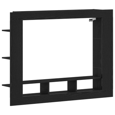 vidaXL Κονσόλα Τηλεόρασης Τοίχου Μαύρο Δρυς 152x22x113cm
