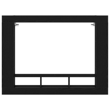 vidaXL Κονσόλα Τηλεόρασης Τοίχου Μαύρο Δρυς 152x22x113cm