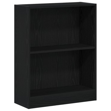 VidaXL Βιβλιοθήκη Μαύρη 60x24x76cm Επεξεργασμένο Ξύλο 1 τεμ.