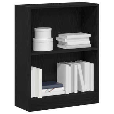 VidaXL Βιβλιοθήκη Μαύρη 60x24x76cm Επεξεργασμένο Ξύλο 1 τεμ.
