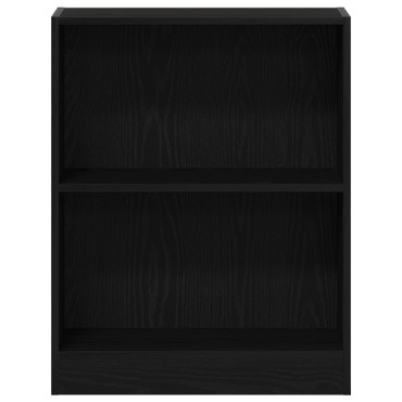 VidaXL Βιβλιοθήκη Μαύρη 60x24x76cm Επεξεργασμένο Ξύλο 1 τεμ.