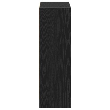VidaXL Βιβλιοθήκη Μαύρη 60x24x76cm Επεξεργασμένο Ξύλο 1 τεμ.