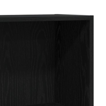 VidaXL Βιβλιοθήκη Μαύρη 60x24x76cm Επεξεργασμένο Ξύλο 1 τεμ.