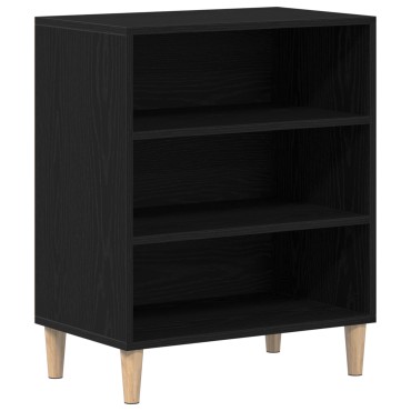 vidaXL Πλαϊνό Γραφείο Μαύρο Δρυς 57x35x70cm Από ξύλο 1 τεμ.