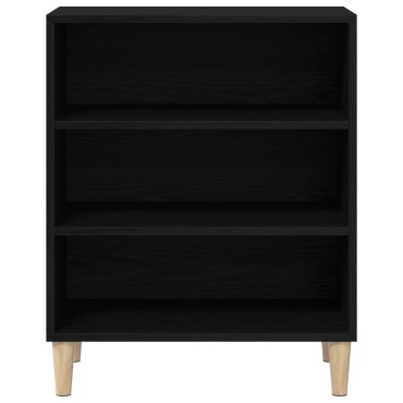 vidaXL Πλαϊνό Γραφείο Μαύρο Δρυς 57x35x70cm Από ξύλο 1 τεμ.