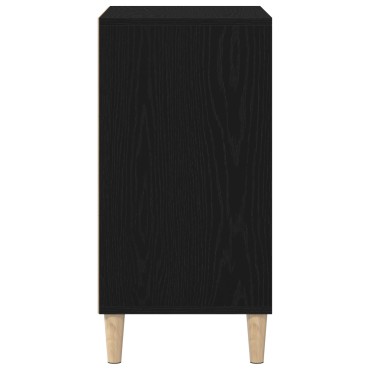 vidaXL Πλαϊνό Γραφείο Μαύρο Δρυς 57x35x70cm Από ξύλο 1 τεμ.