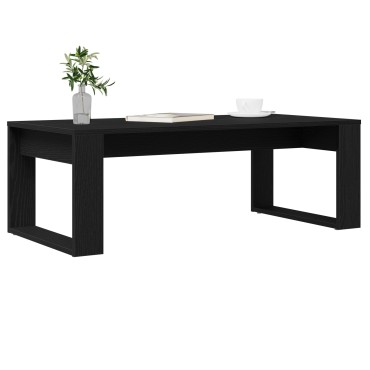 vidaXL Καφέ Τραπεζάκι Μαύρο Δρυς 102x50x35cm Ξύλο Επεξεργασμένο