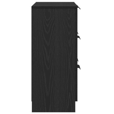 vidaXL Μαύρο Διπλό Γραφείο 60x30x70cm από κατασκευασμένο ξύλο 1 τεμ.