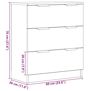 vidaXL Μαύρο Διπλό Γραφείο 60x30x70cm από κατασκευασμένο ξύλο 1 τεμ.