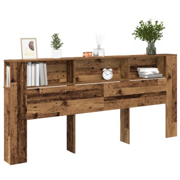 vidaXL Κεφαλάρι Ντουλάπα Παλιού Ξύλου 220x18,5x104,5 εκ 1 τεμ.