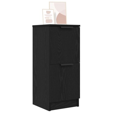 vidaXL Μαύρο Διπλό Γραφείο - 30x30x70 cm Κατασκευασμένο από Επεξεργασμένο Ξύλο 1 τεμ.