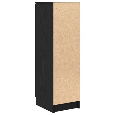 vidaXL Ντουλάπι Παπουτσιών Μαύρο Δρυς 29,5x35x100,5cm Επεξεργασμένο Ξύλο 1 τεμ.