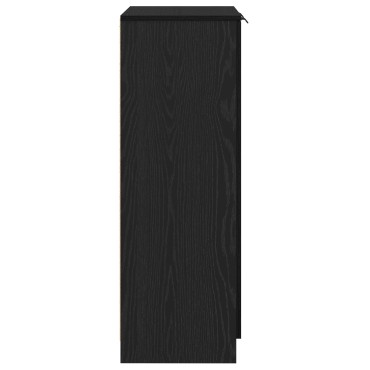 vidaXL Ντουλάπα Παπουτσιών με ράφι Μαύρη Οξυά 59x35x100 εκ 1 τεμ.