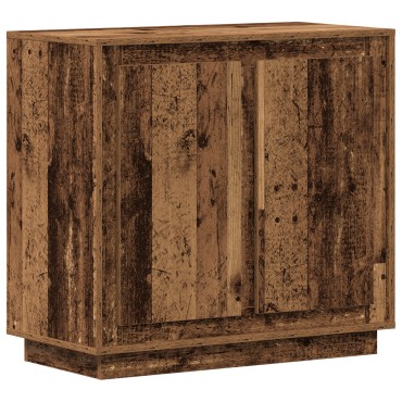 vidaXL Μπουφές Παλαιό Ξύλο 80x34x75cm Μηχανολογημένο Ξύλο 1 τεμ.