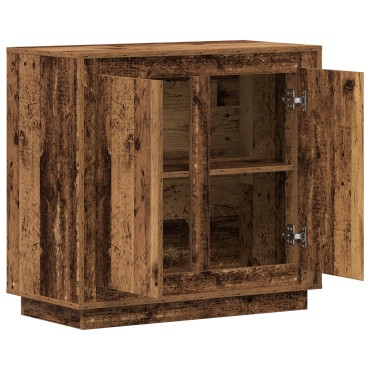 vidaXL Μπουφές Παλαιό Ξύλο 80x34x75cm Μηχανολογημένο Ξύλο 1 τεμ.